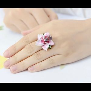 Gorgeous 925 Flower Ring